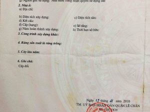 ban nha 652m2 mieu hai xa le chan 9